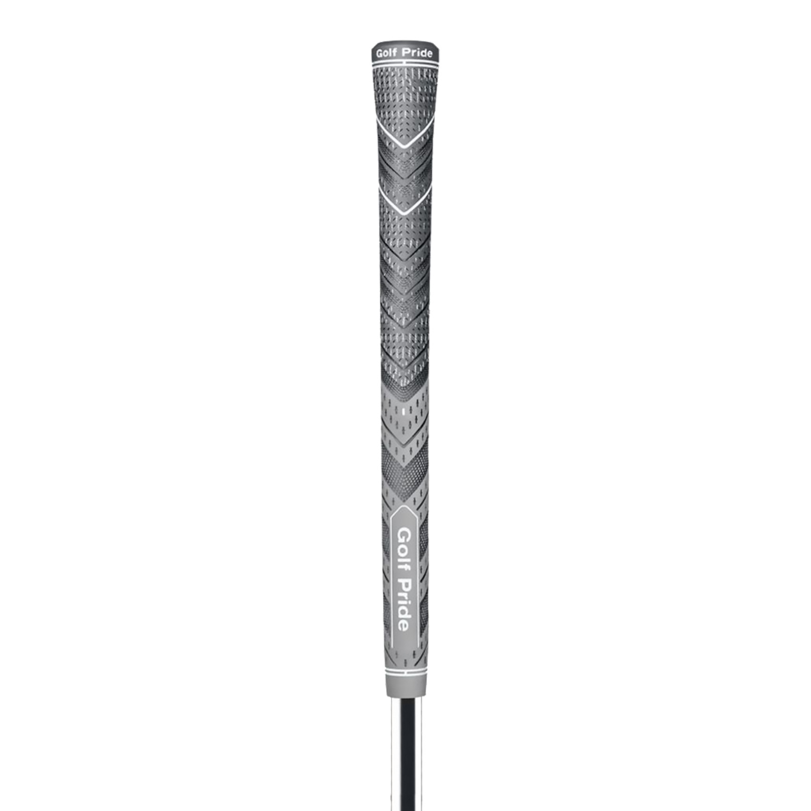 2 Pcs Grey MCC PLUS4 Midsize Golf Grip - Rubber and Cotton Thread Hybrid, 265 mm, 72g, Core 60