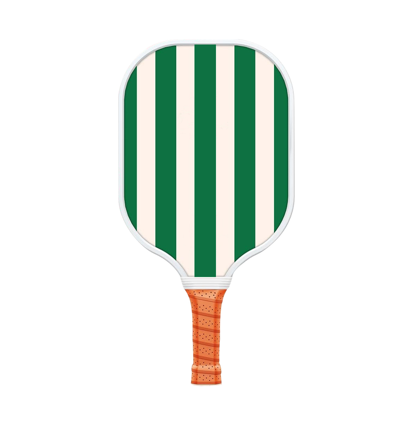 Style 4 White And Green T700 Carbon Fiber & Fiberglass Pickleball Paddle - Lightweight 220g with Anti-Slip TPU Grip for Training & Competition