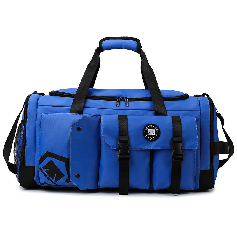 Blue Capacity Travel Duffel Bag - Unisex - Multi-Color - 56x29x27cm