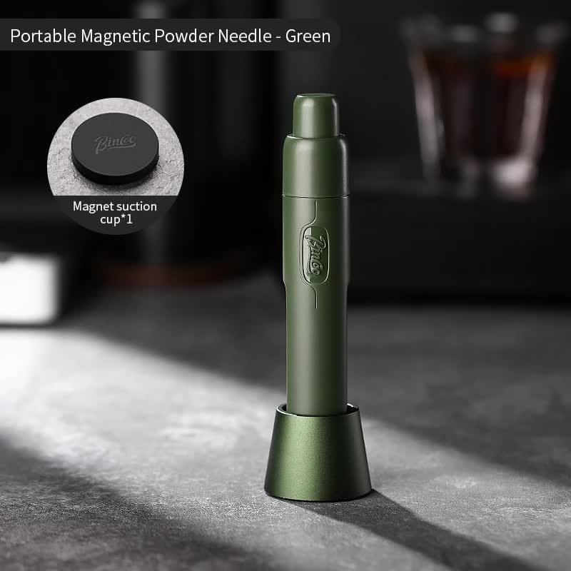 Green Telescopic Magnetic Stainless Steel Coffee Tamper Needle - Espresso Powder Distributor