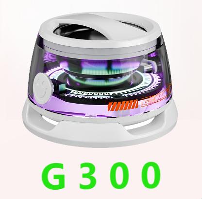 G300 Magnetic Suction Bluetooth Speaker - RGB Lights, 40mm Driver, 6H Playtime(White)