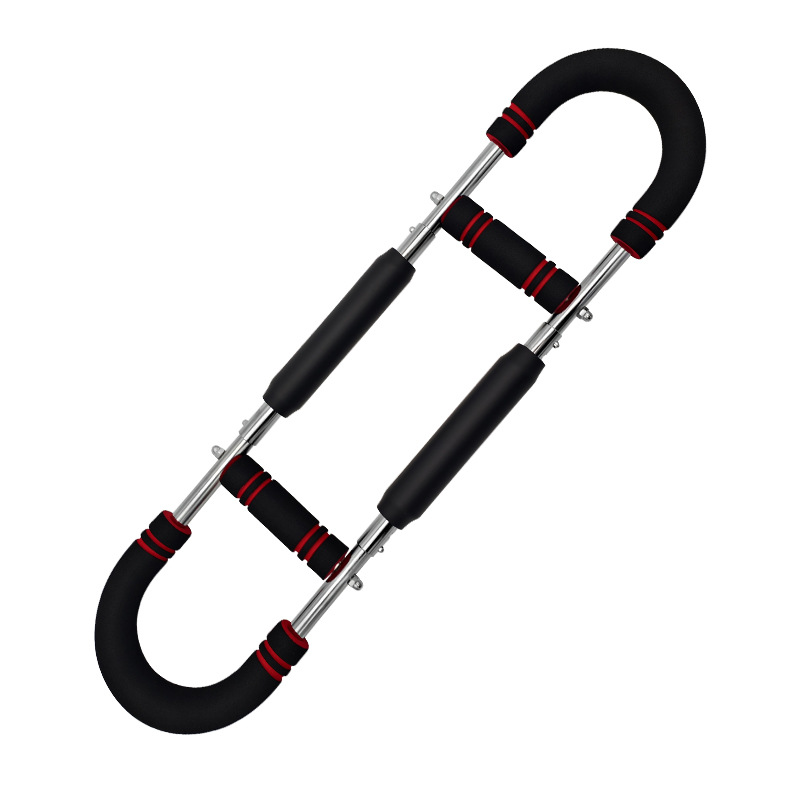 Red Black Adjustable U-Shaped Arm Exerciser - For Home Fitness Strength Training (30kg)