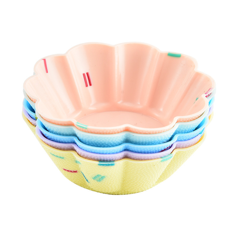 Style 3 Silicone Mini Cake Molds (30 Pack) -  For Cupcakes, Desserts (7x7x2.5cm)