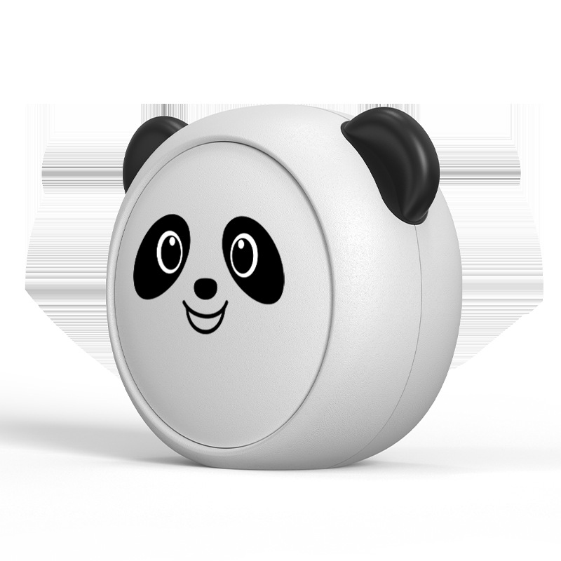 Cute UV Toothbrush Sanitizer Holder - Wall Mounted, Portable for Travel (Black ears bear)