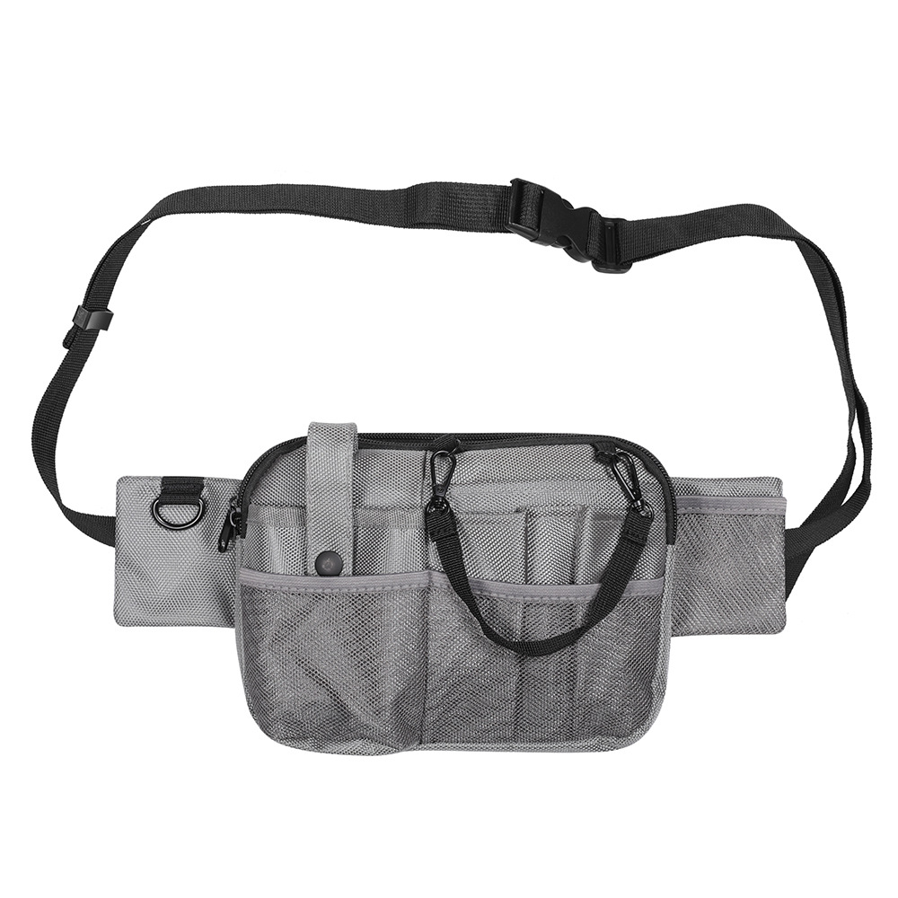 Grey Nurse Utility Belt Bag - Multi-Pocket Medical Organizer Waist Pack for Tools & Essentials