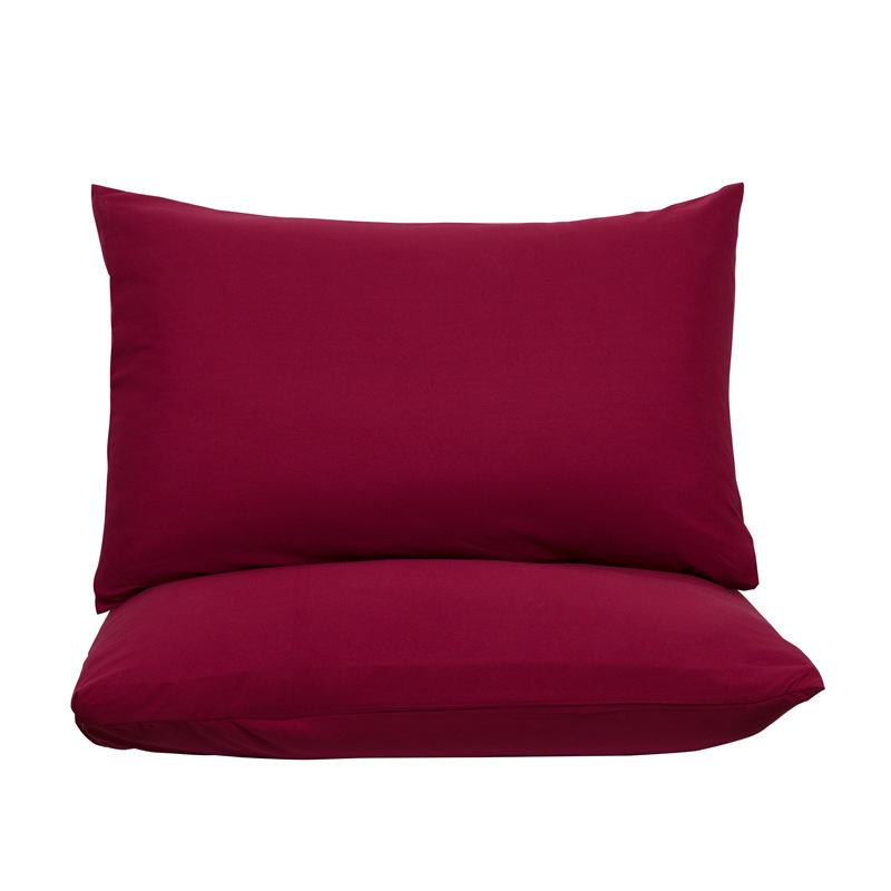 Claret Red Ultra Soft Brushed Waterproof Pillow Protectors (Set of 2) - 50x70cm, Stain & Spill Guard for Bed Pillows(Note: pillow core not included)