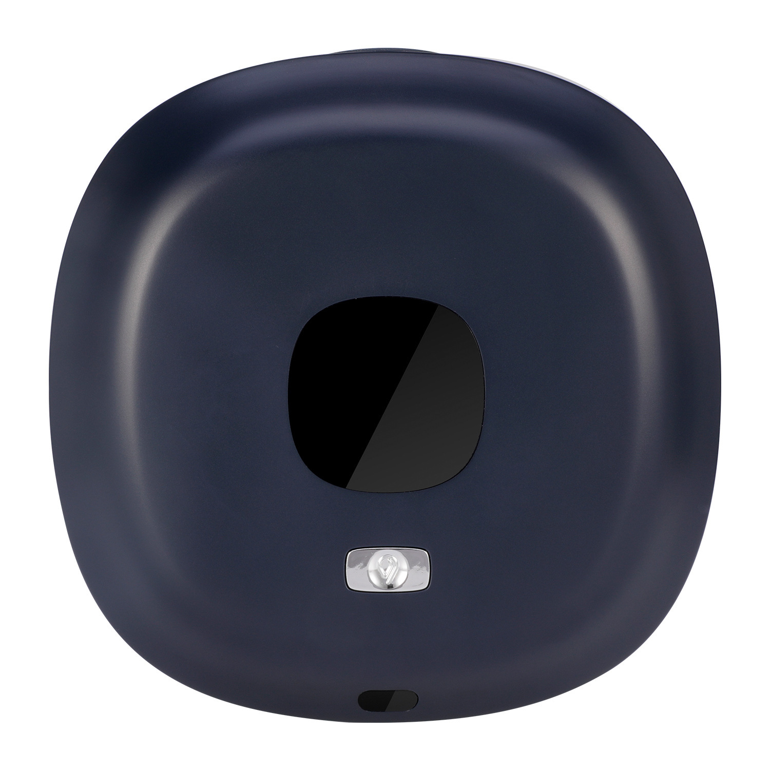 Dark Blue Wall-Mounted No-Drill Automatic Foam Soap Dispenser - Infrared Sensor for Bathroom, 145x145x48mm