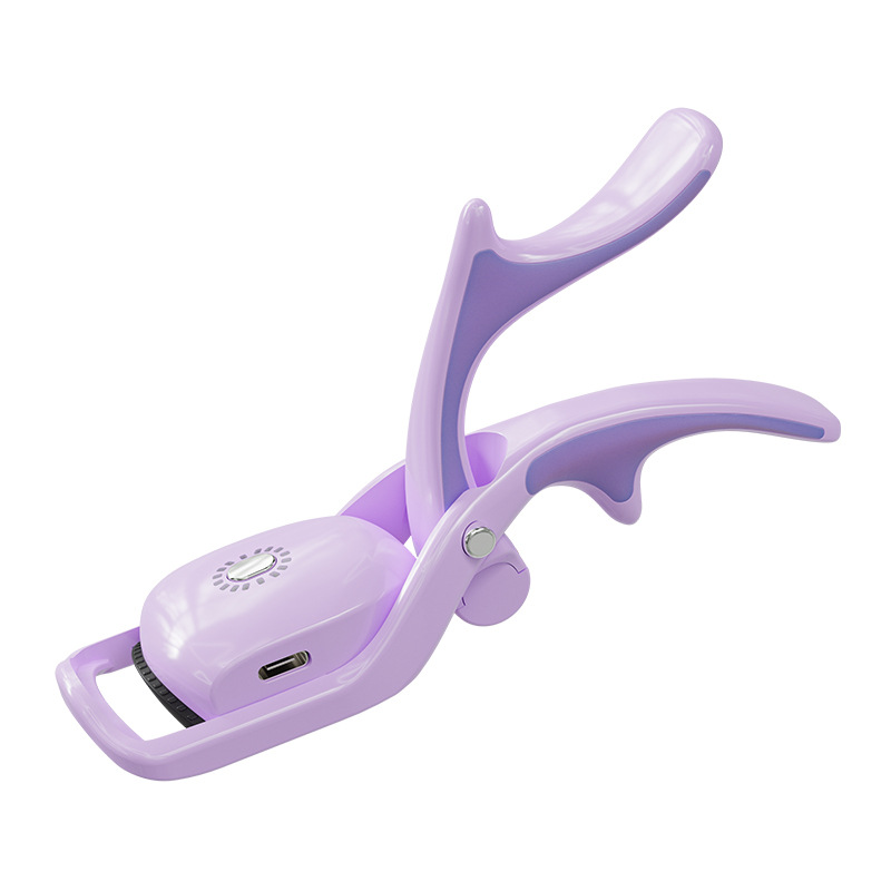 Purple USB Rechargeable Electric Heated Eyelash Curler - Lash Lift and Extension Tool