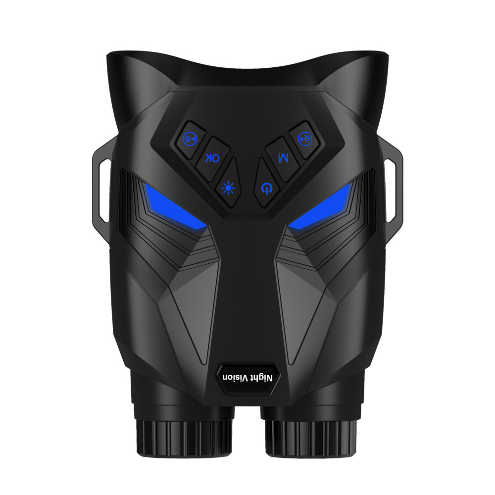 Black 4K Portable Digital Night Vision Binoculars - HD Photo & Video Infrared Scope