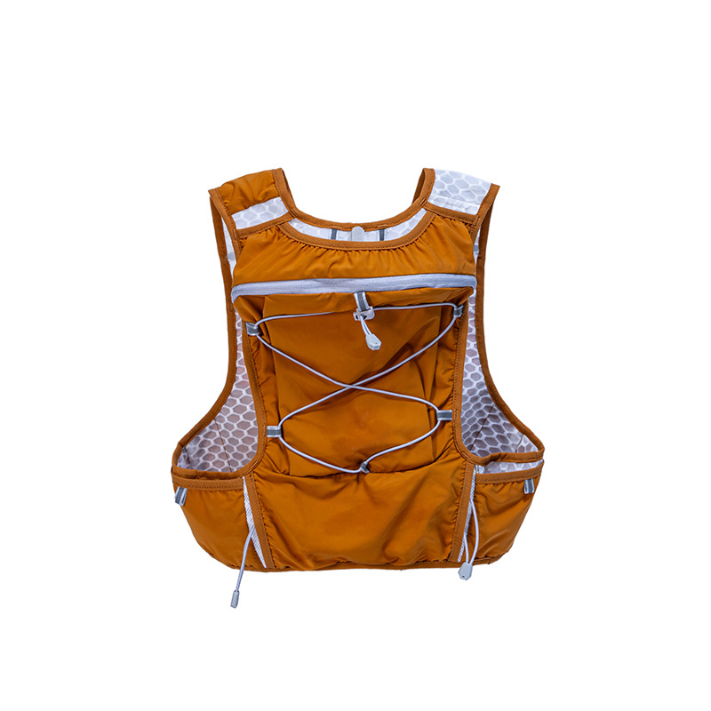 Orange Hydration Backpack for Trail Running, Marathon, and Cycling