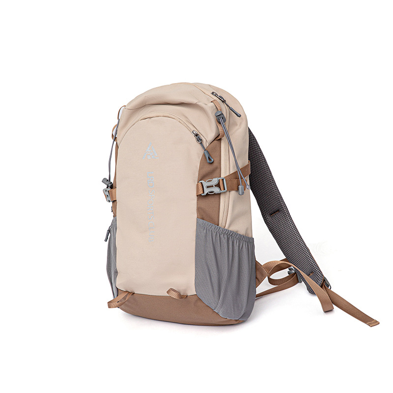 Brown 20L Lightweight Hiking Backpack for Camping, Travel, and Commuting