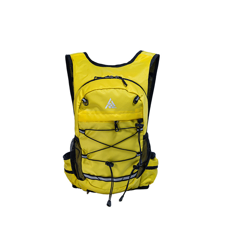 Yellow Lightweight Hydration Backpack for Trail Running, Cycling, and Marathons