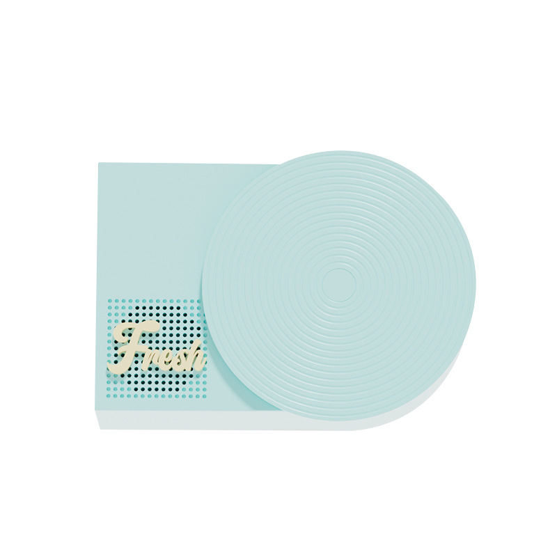 Retro Phonograph Bluetooth Speaker - Rotating Disc, Bluetooth 5.3, AUX/TF Card, 8H Playtime(Blue)