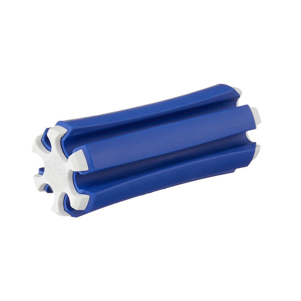 Portable Golf Club Carrier "SILO" - Holds 3 Clubs, Lightweight & Easy to (Blue and white)