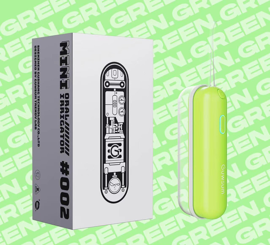 Mini Portable Oral Irrigator - IPX68 Waterproof, UV Sterilization, 3 Modes, Magnetic Charging(Green)