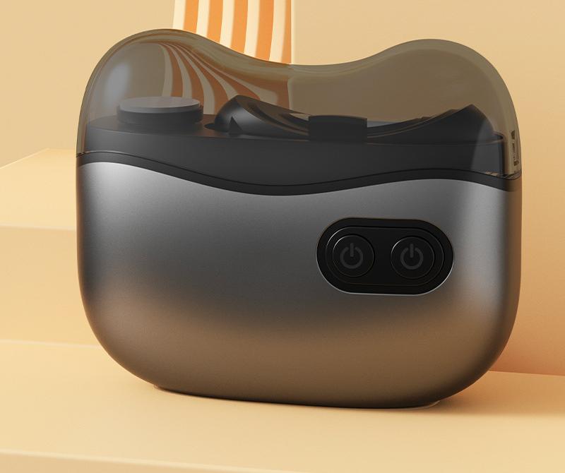 Electric Nail Clipper & Grinder - 2-in-1 Automatic Trimmer with 2 Speeds, Type-C Charging, Safe for All Ages(Gray)