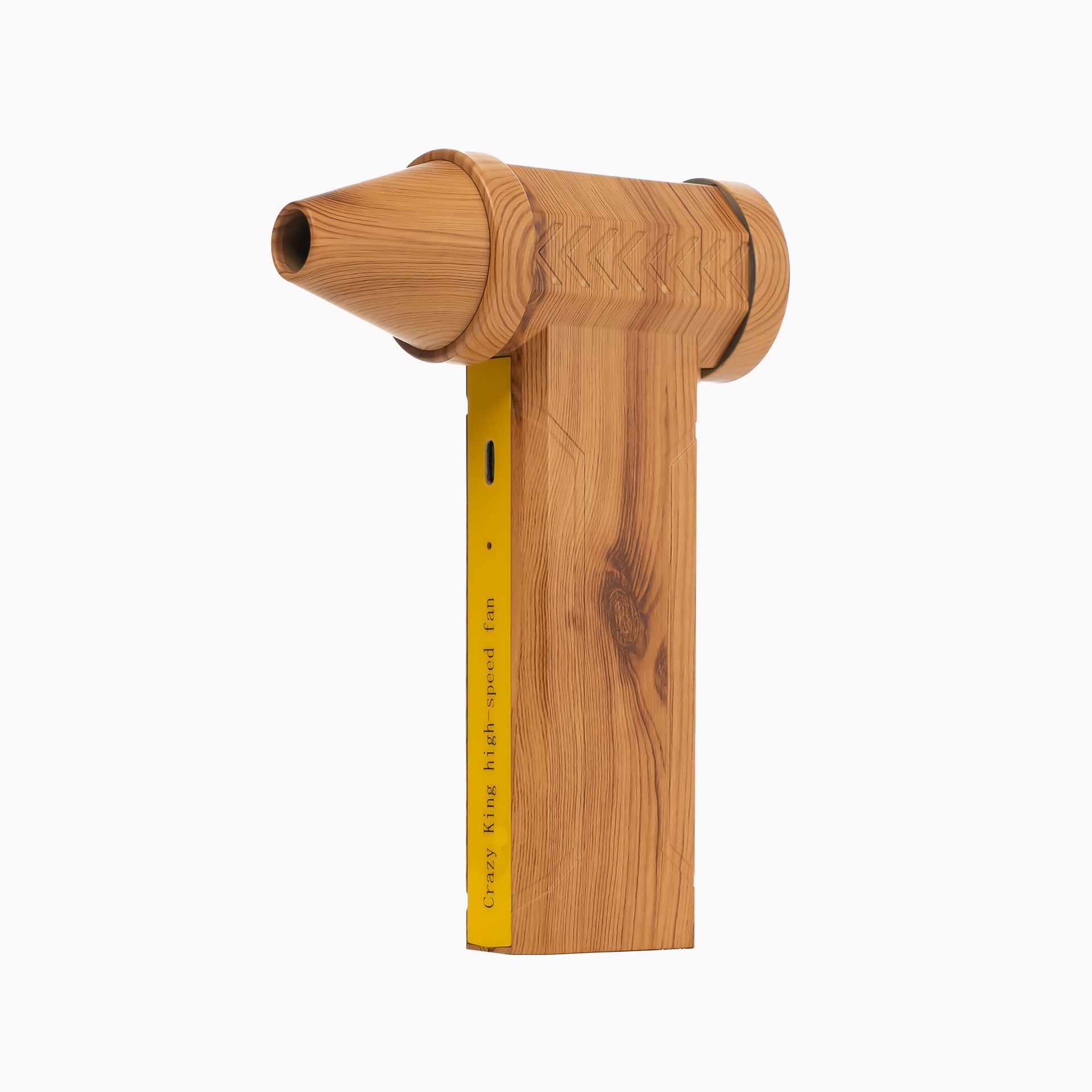 Portable Jet Fan - 200W Powerful Handheld Air Duster & Blower (Wood Grain)