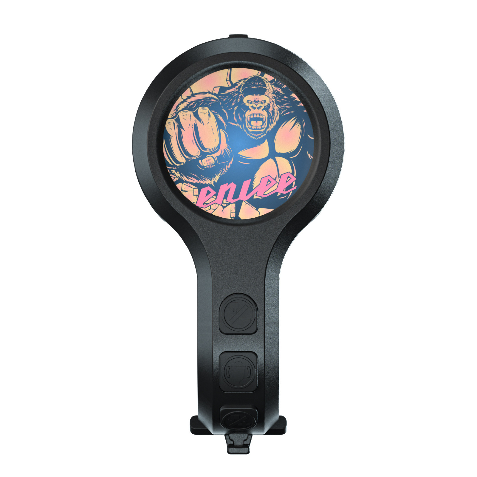 Black Style C Ultra-Loud Electric Bike Horn - 130dB USB Rechargeable, IPX6 Waterproof, Easy Mount Bicycle Safety Bell