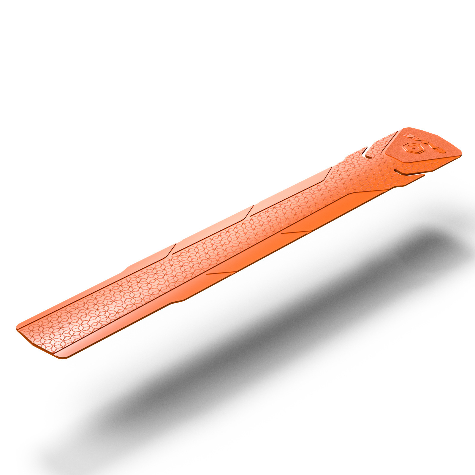 2 Pcs Orange Durable Bicycle Frame Down Tube Protector Sticker  - Anti-Scratch Guard for MTB & Road Bikes