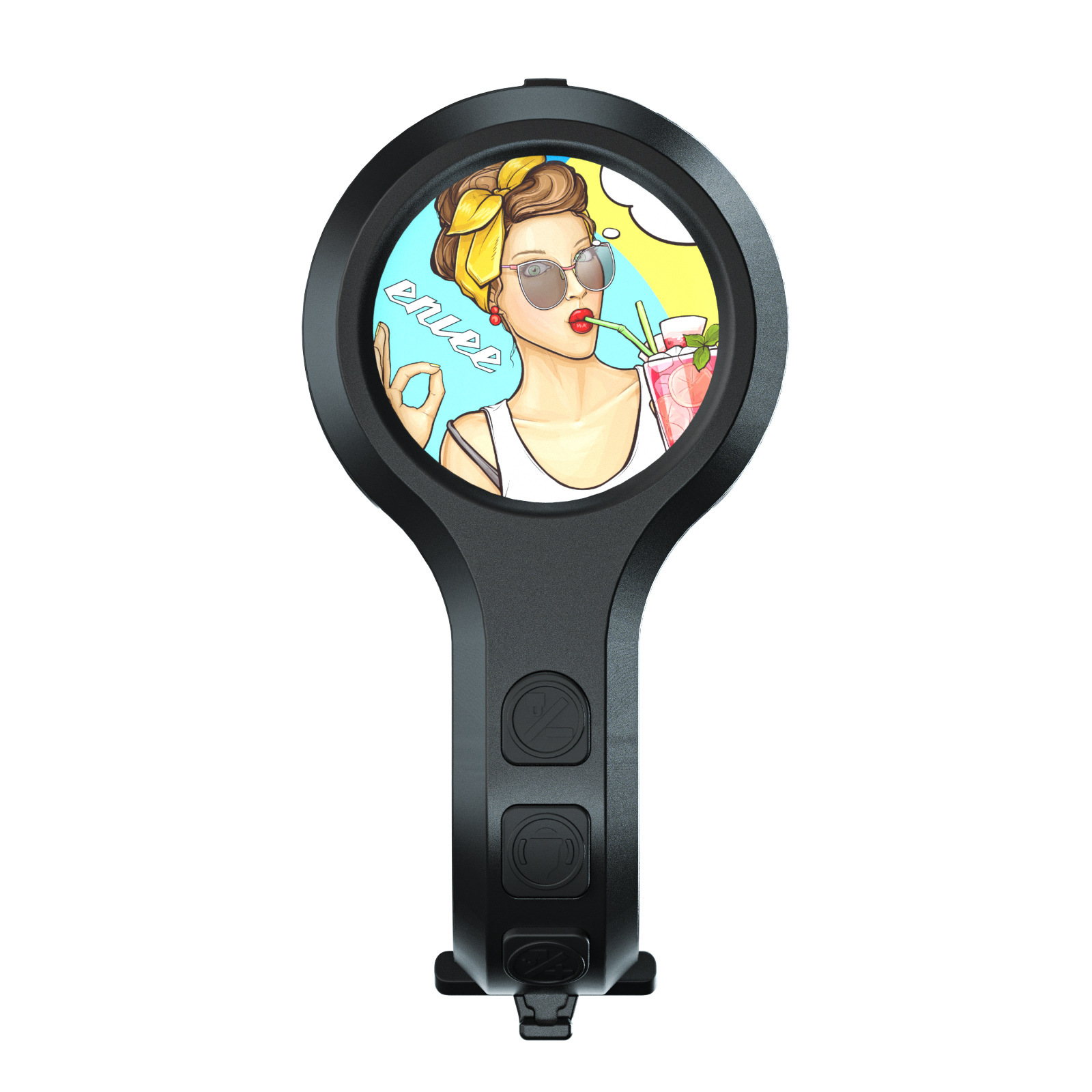 Drinking Girl Super Loud 2-Piece Bicycle Horn Set - Durable Alarm Bell for Mountain & Road Bikes