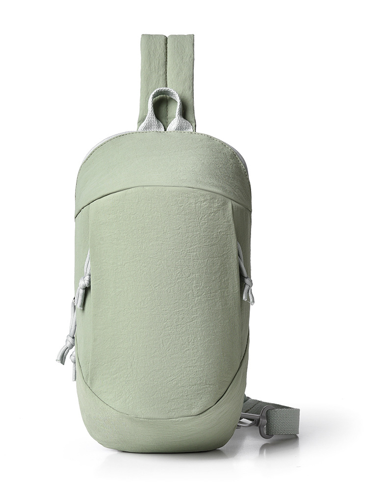 Green Minimalist Anti-Theft Sling Bag for Men & Women - Water-Resistant Crossbody Chest Pack, Fits 9.7-inch Tablet