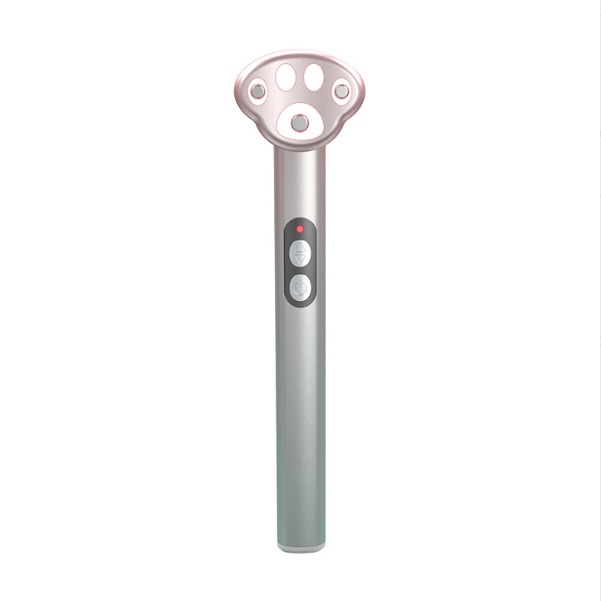 Pink New Cat Claw Eye Massager - Microcurrent Vibrating Eye Serum Device
