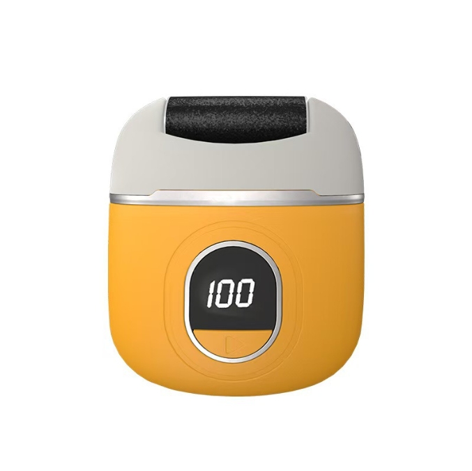 Yellow Smart Digital Electric Foot File - Automatic Dead Skin Remover