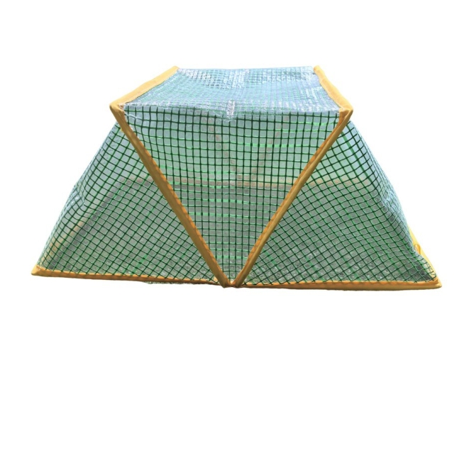 3 piece Green Foldable Raised Garden Bed Cover - Vegetable Plant Protector(80 x 34 x 35 cm)