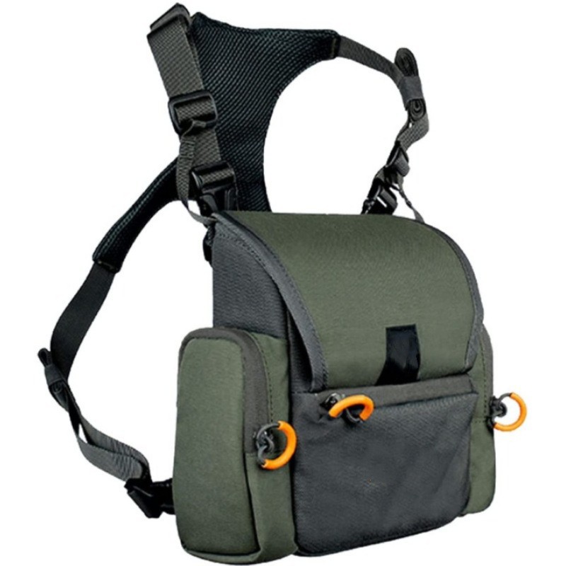 Military green Hot-selling outdoor binoculars backpack - adjustable camouflage chest bag for hunting