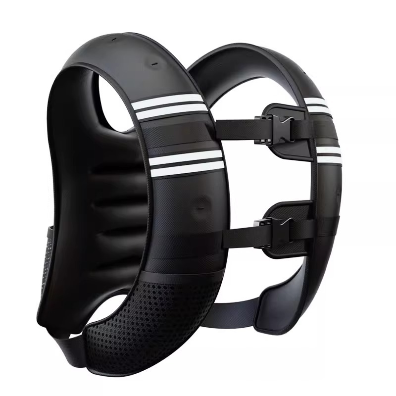 Black Gym Partner Weighted Vest - Adjustable & Reflective for Running, Training & Strength Building(3KG)