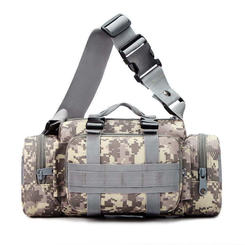 ACU camouflage Tactical Outdoor Waist Bag - Durable Multi-functional Crossbody Shoulder Pack for Men & Women