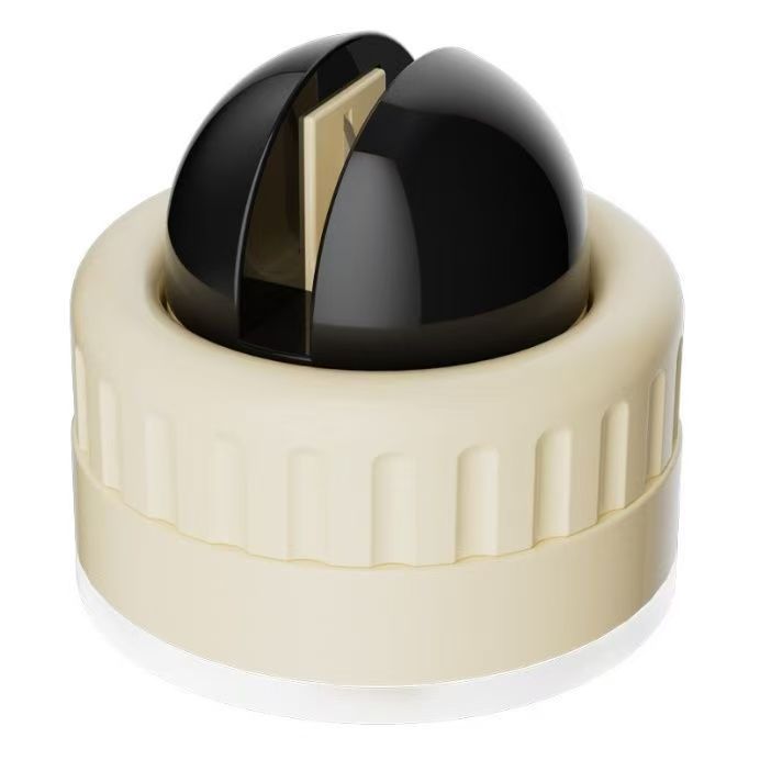 4 Pcs Black Powerful Suction Kitchen Knife Sharpener - Tungsten Steel Fast Sharpening Tool for Household Knives & Scissors