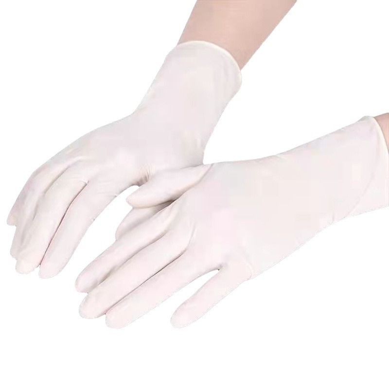 100 Pairs White Premium Disposable Nitrile Gloves - Powder-Free & Extra Durable for Multi-Purpose Use(M)