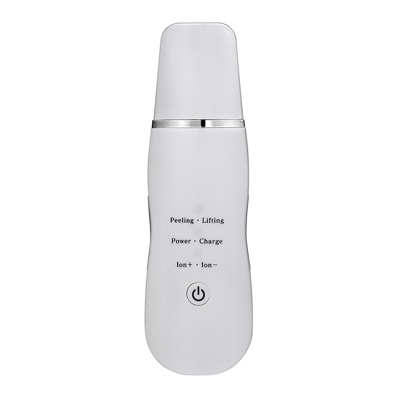Ultrasonic Skin Scrubber - Deep Cleansing, Peeling, Lifting & Ion Infusion Facial Spatula(white)