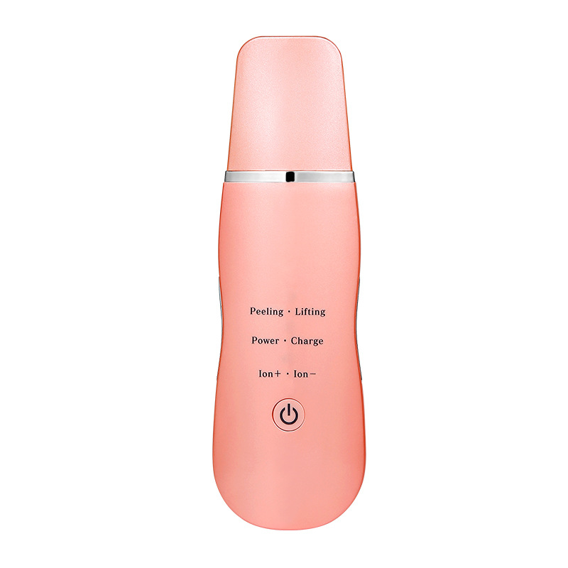 Ultrasonic Skin Scrubber - Deep Cleansing, Peeling, Lifting & Ion Infusion Facial Spatula(pink)