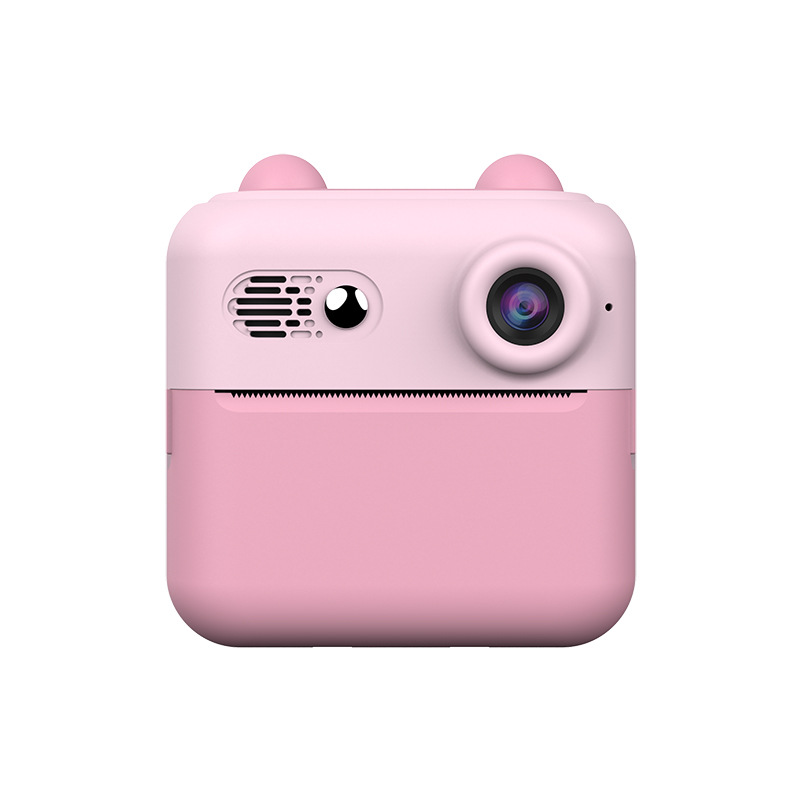 Kids Instant Print Digital Camera with 180°  Flip Lens - 24MP Photos, 720P Video & Doodle Fun(pink)