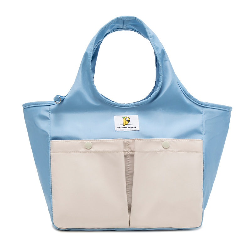 Insulated Lunch Tote Bag - Large Capacity, Multi-Pocket, Waterproof & Stain-Resistant Lining(blue)