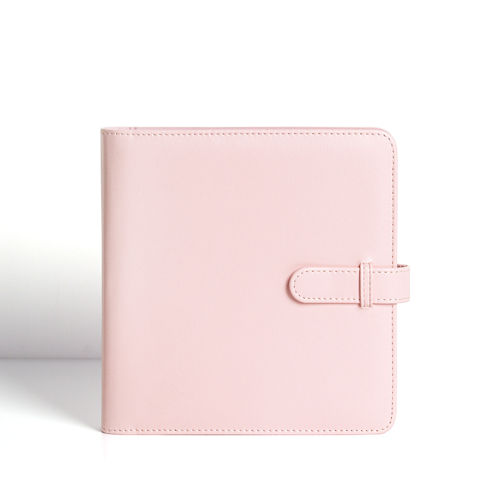 PU Leather Instant Photo Album - Holds 288 Photos, Compatible with Instax Square & Mini Films(pink)