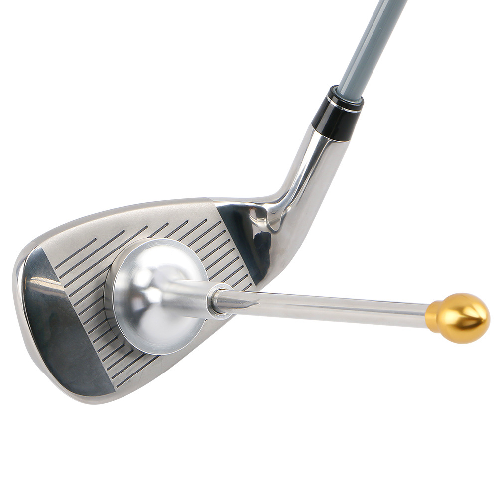 Golden Adjustable Magnetic Golf Club Face Alignment and Swing Trainer