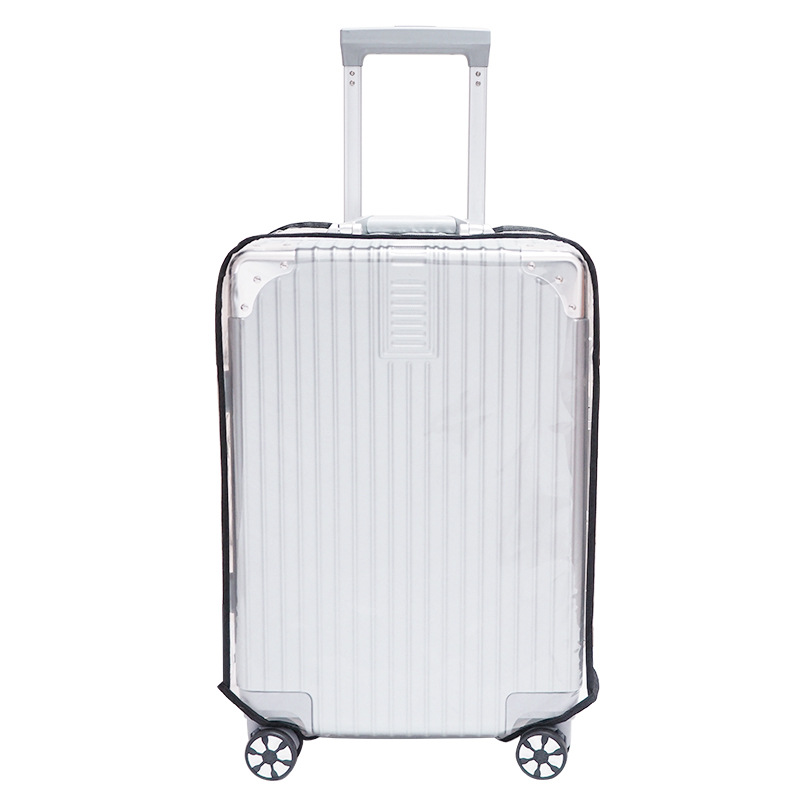 2-Pack 20" Clear PVC Luggage Cover - Heavy-Duty Waterproof & Scratch-Resistant Suitcase Protector