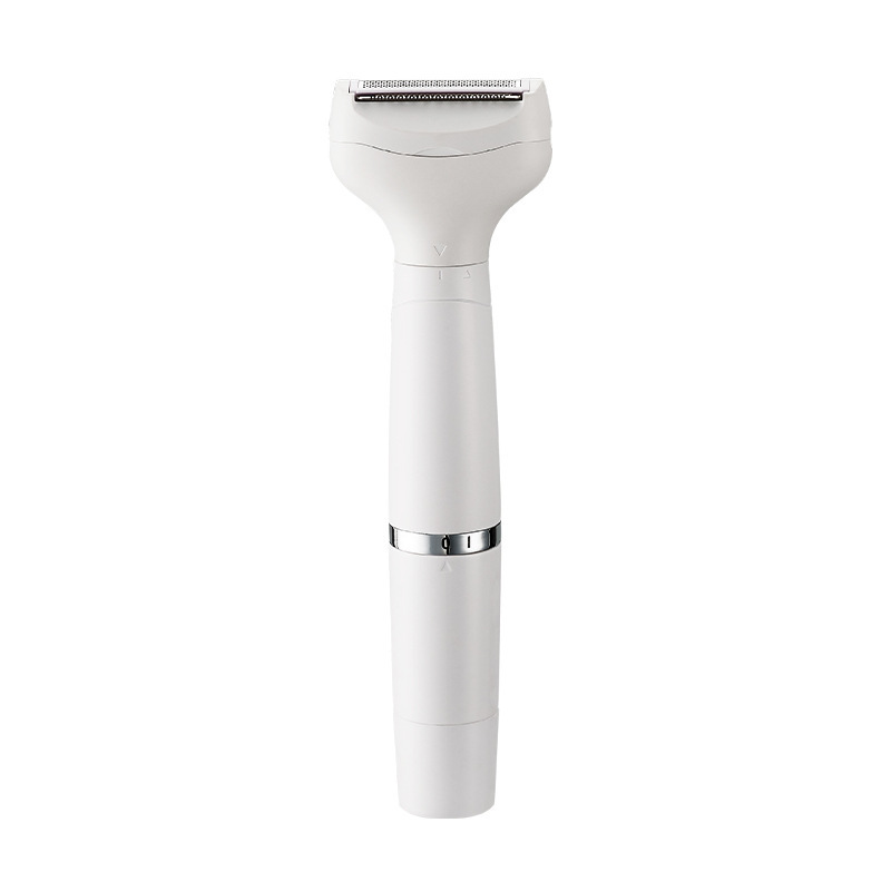White 7-in-1 Multifunctional Electric Shaver for Women - USB Rechargeable Painless Hair Removal Epilator with Washable Heads for Face, Body & Eyebrows