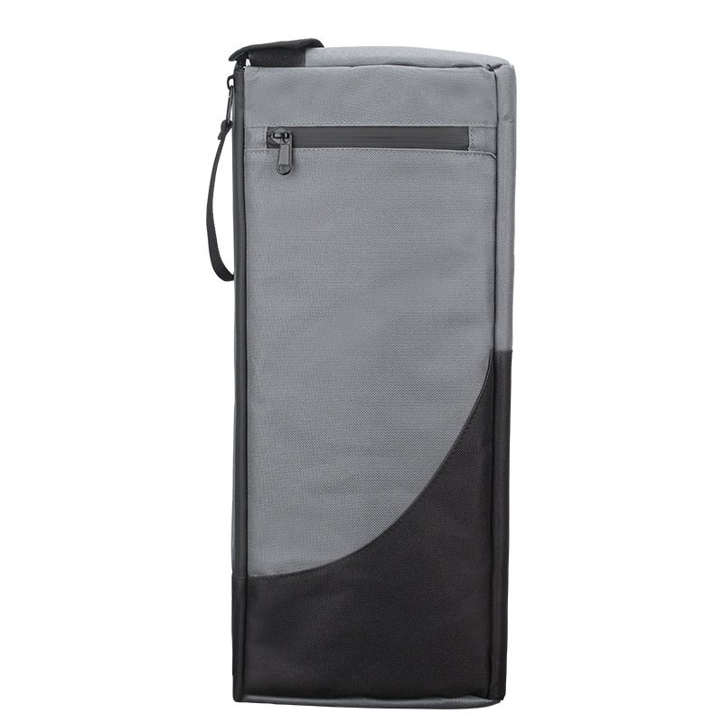 Black and Grey Insulated Golf Cooler Bag Portable Thermal Carrier Holds 6 Cans or 2 Wine Bottles with Shoulder Strap for Australian Golf Course and BBQ