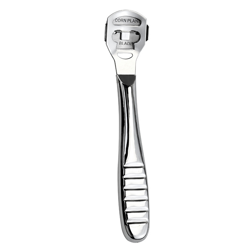 2-Pack Stainless Steel Foot Planer and Callus Remover - Professional Pedicure Tool for Dead Skin and Hard Calluses (Sliver)