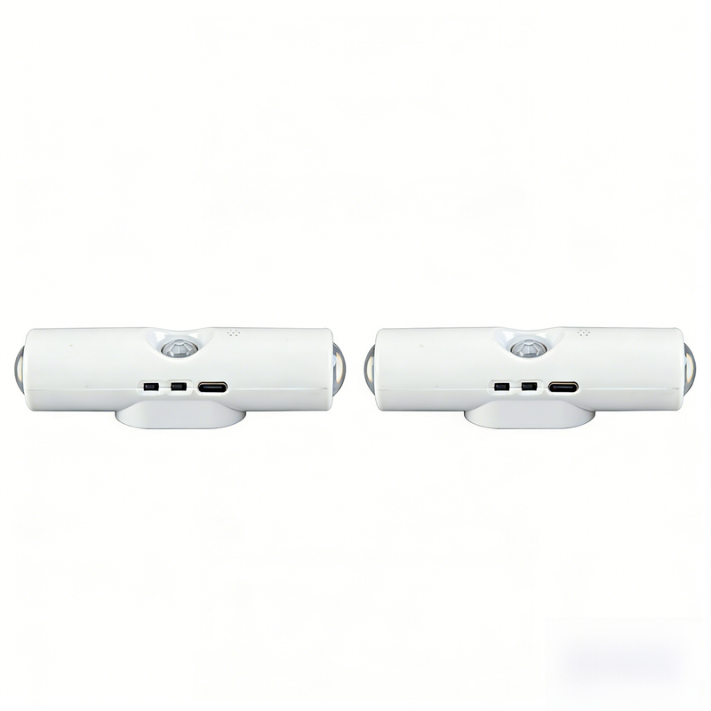 2-PCS Smart Motion Sensor Atmosphere Night Light(3-Level Color) - USB Rechargeable Projection Wall Lamp, High-End Minimalist Design for Home Decor
