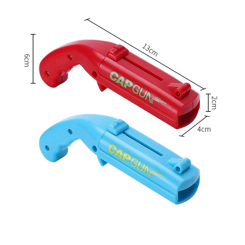 2-Pack Red and Blue Fun Bottle Opener with Cap Ejection Mechanism – Compact ABS Bottle Opener for Beer and Soda Bottles, Ideal for Parties and Everyday Use
