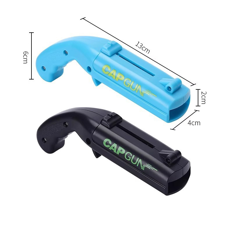 2-Pack balck and blue Fun Bottle Opener with Cap Ejection Mechanism – Compact ABS Bottle Opener for Beer and Soda Bottles, Ideal for Parties and Everyday Use