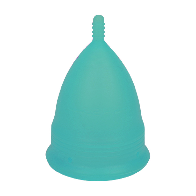 2PCS Reusable Medical Grade Silicone Menstrual Cup(XS Size) & 2PCS Matching Sterilizer Box - Microwave Safe Disinfector Case, Heat Resistant 130°C (Blue Set)