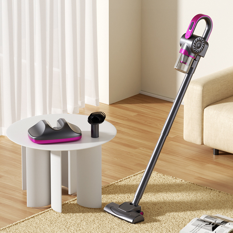 Purple 3-Head Cordless Handheld UV Mite Remover Set with Floor & Mite Head - 11KPA Powerful Suction & 8000 Times/Min High-Frequency Vibration for Carpet & Mattress, Type-C Rechargeable