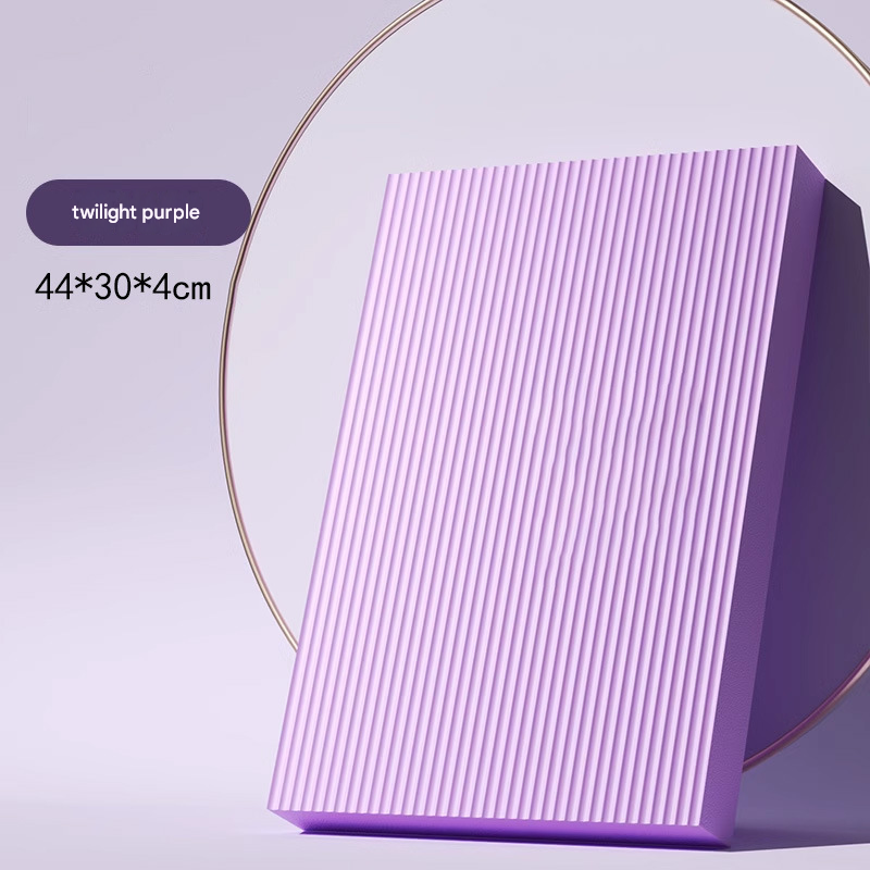 Purple  4cm Thick Balance Pad - Non-Slip High Density Foam Exercise Mat for Plank Push Up Knee Protection Fitness Training( 44cm x 30cm x 4cm)