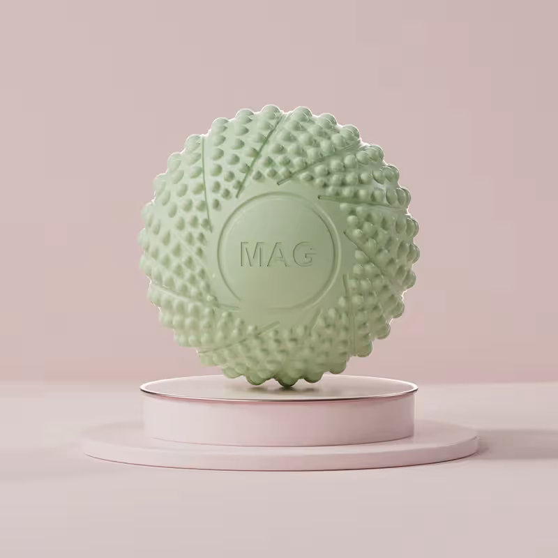 2-Pack Green Spiky Fascia Massage Balls - Portable TPE Foot Arch Muscle Relaxer for Yoga Recovery Trigger Point Therapy